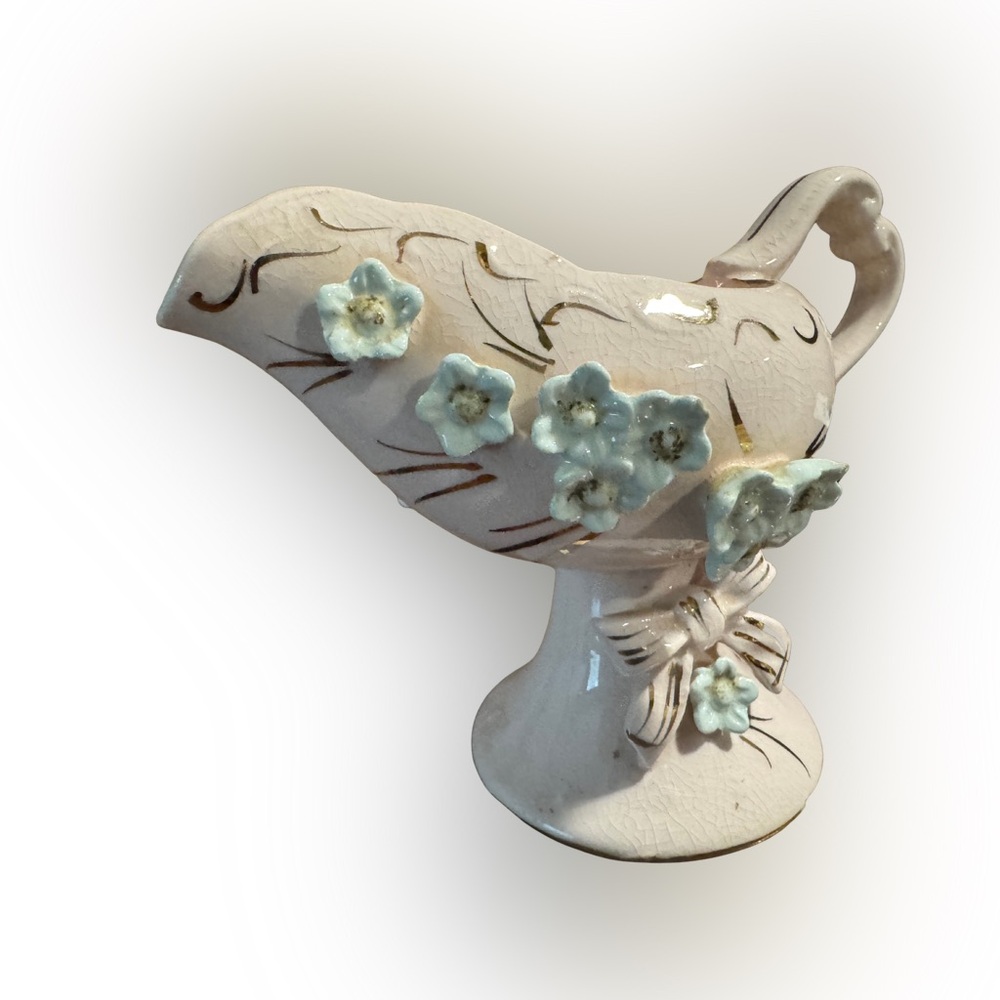 Charming Floral Ceramic Pitcher